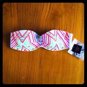 Embellished bikini top, never been worn w/ tags